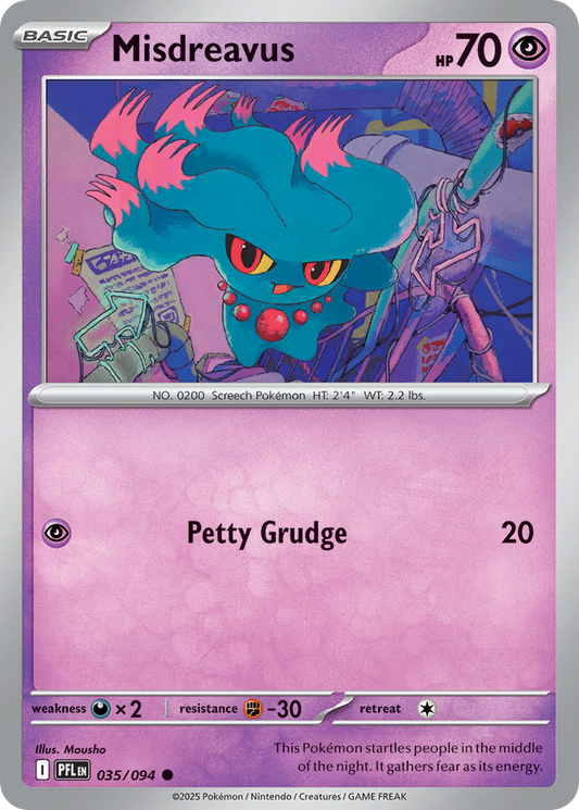 Misdreavus 35/94 Common | Phantasmal Flames | Pokemon Card