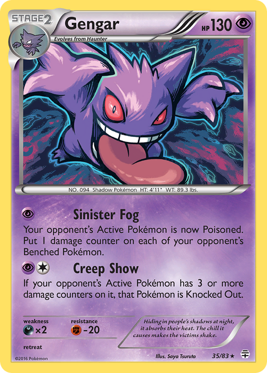 Gengar 35/83 Rare Holo | Generations | Pokemon Card