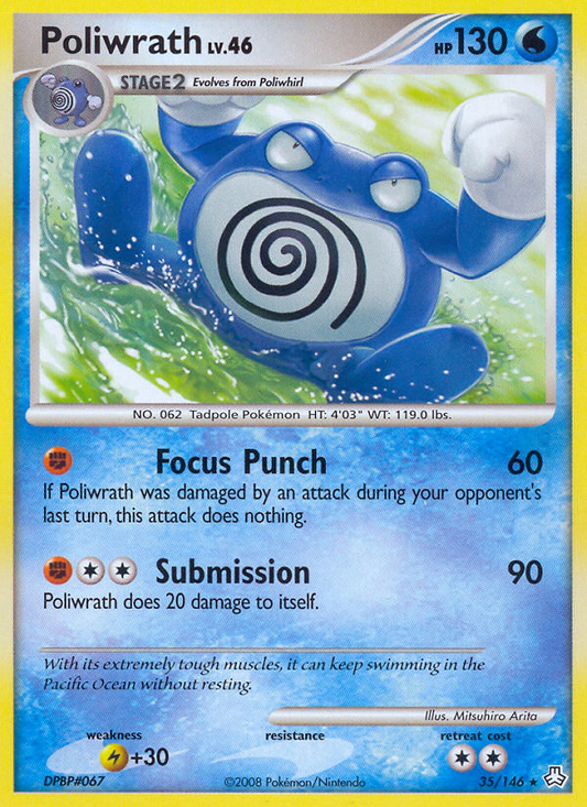 Poliwrath 35/146 Rare | Legends Awakened | Pokemon Card