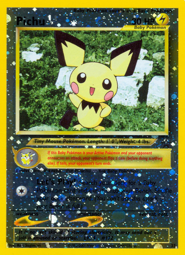 Pichu 35/53 Promo | Wizards Black Star Promos | Pokemon Card