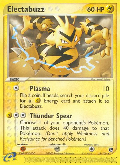 Electabuzz 35/100 Uncommon | Sandstorm | Pokemon Card