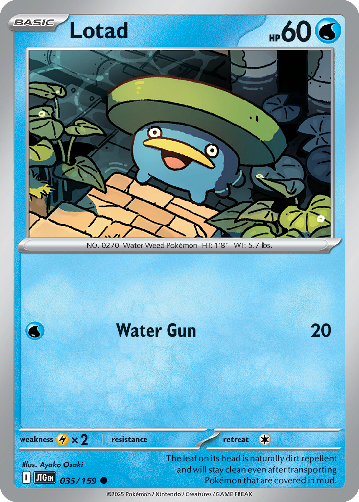 Lotad 35/159 Common | Journey Together | Pokemon Card