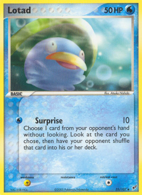 Lotad 35/107 Uncommon | Deoxys | Pokemon Card