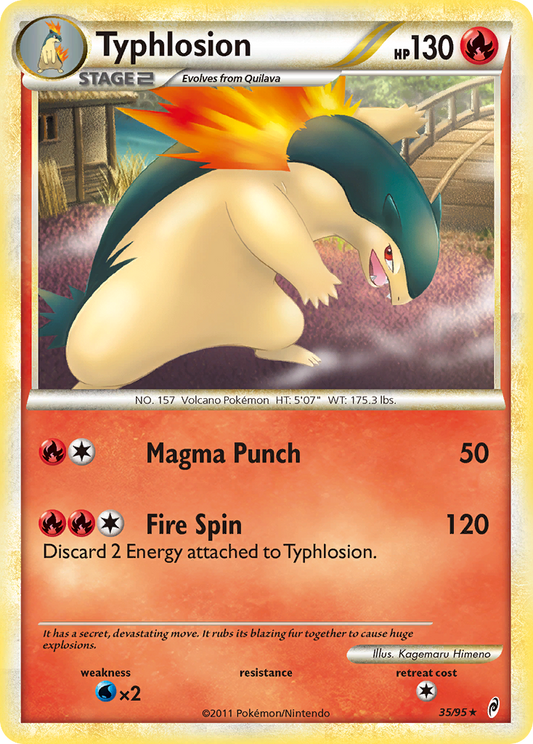 Typhlosion 35/95 Rare | Call of Legends | Pokemon Card