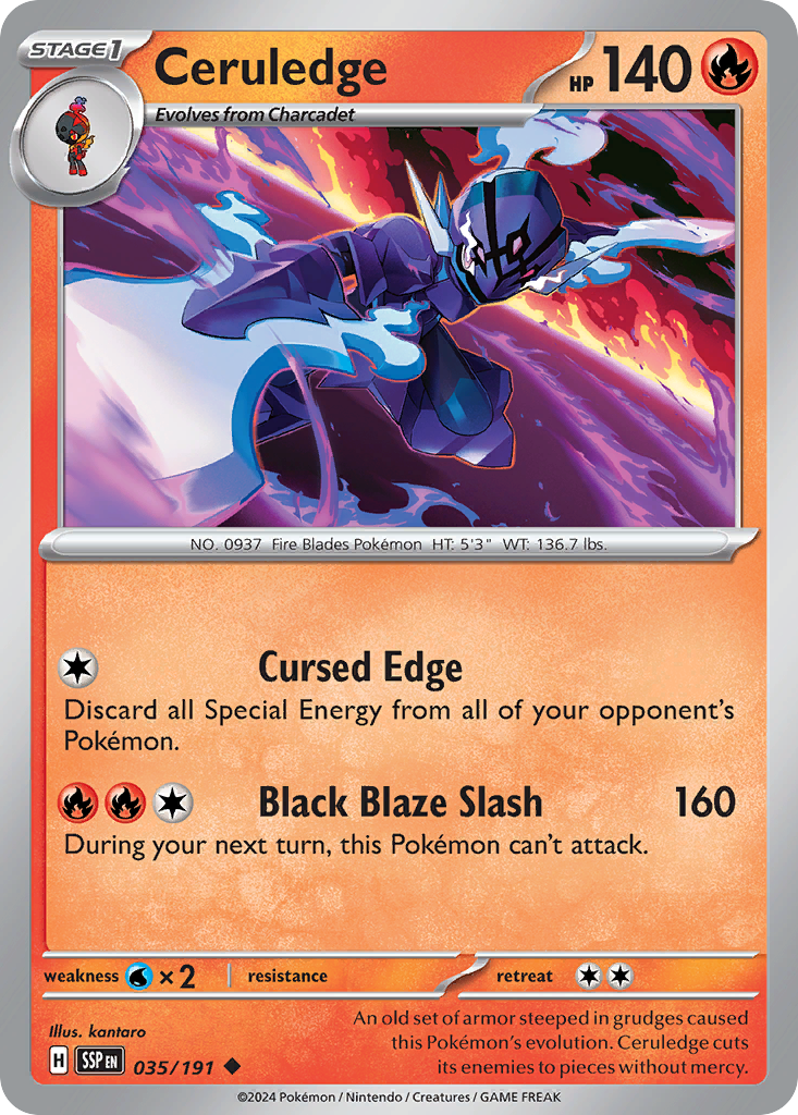 Ceruledge 35/191 Uncommon | Surging Sparks | Pokemon Card