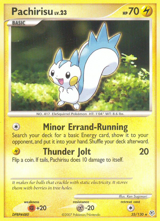 Pachirisu 35/130 Rare | Diamond & Pearl | Pokemon Card