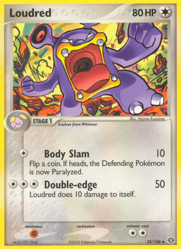 Loudred 35/106 Uncommon | Emerald | Pokemon Card