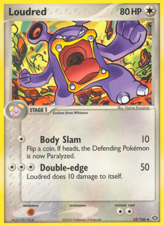 Loudred 35/106 Uncommon | Emerald | Pokemon Card