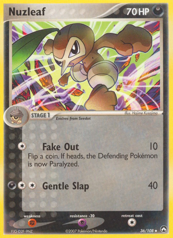 Nuzleaf 36/108 Uncommon | Power Keepers | Pokemon Card