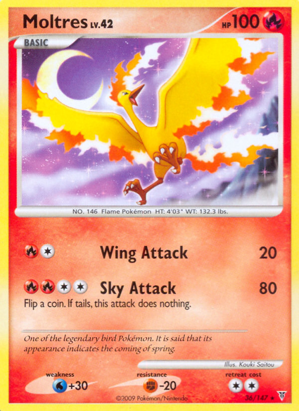 Moltres 36/147 Rare | Supreme Victors | Pokemon Card