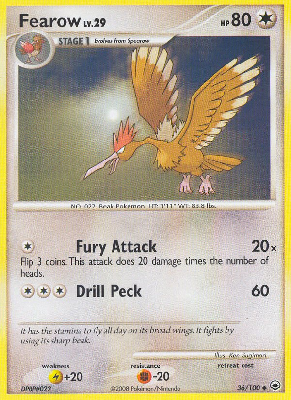 Fearow 36/100 Uncommon | Majestic Dawn | Pokemon Card