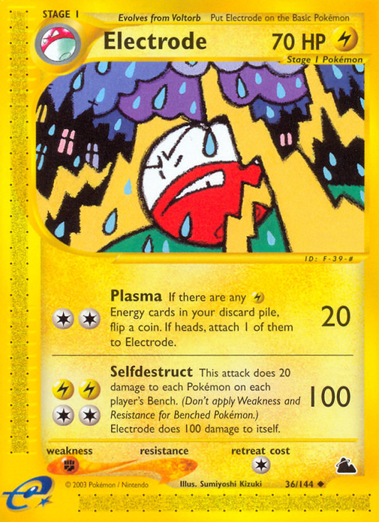 Electrode 36/144 Uncommon | Skyridge | Pokemon Card