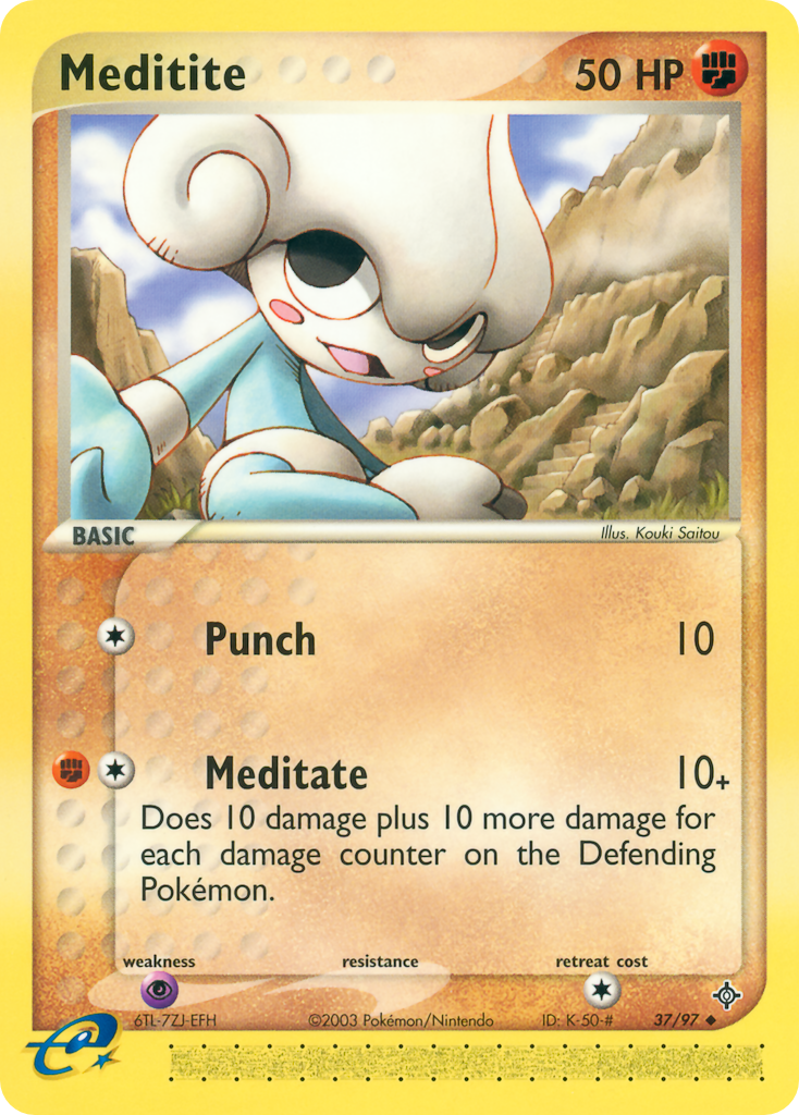 Meditite 37/97 Uncommon | Dragon | Pokemon Card