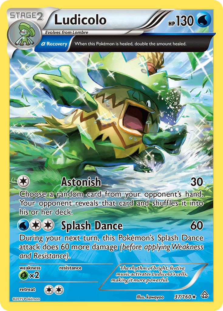 Ludicolo 37/160 Rare | Primal Clash | Pokemon Card
