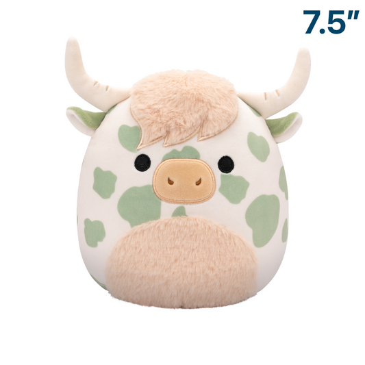 Celestino the Sage Green Spotted Highland Cow ~ 7.5" Squishmallow Plush
