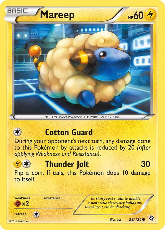 Mareep 38/124 Common | Dragons Exalted | Pokemon Card