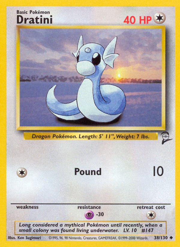 Dratini 38/130 Uncommon | Base Set 2 | Pokemon Card