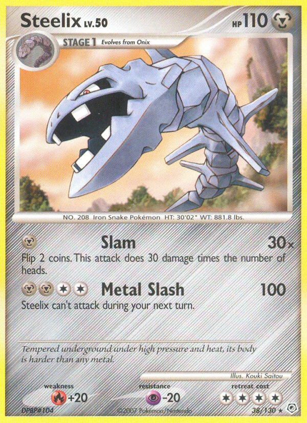 Steelix 38/130 Rare | Diamond & Pearl | Pokemon Card