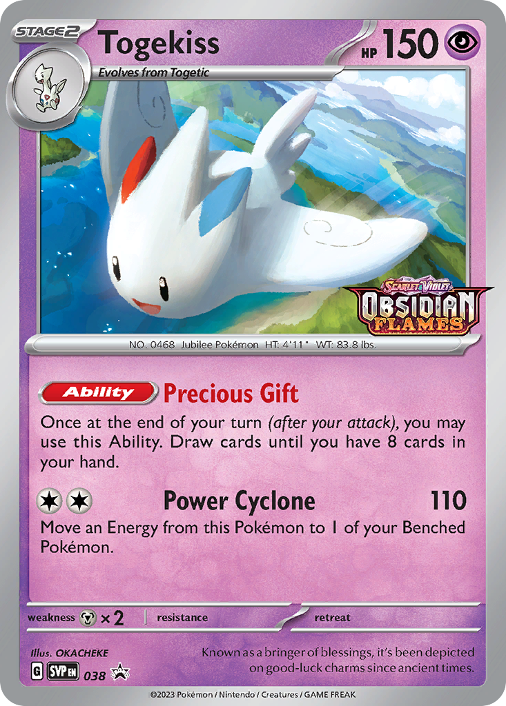 Togekiss #38 Promo | Scarlet & Violet Black Star Promos | Pokemon Card