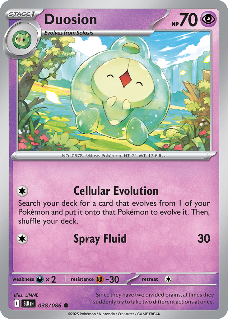 Duosion 38/86 Common | Black Bolt | Pokemon Card