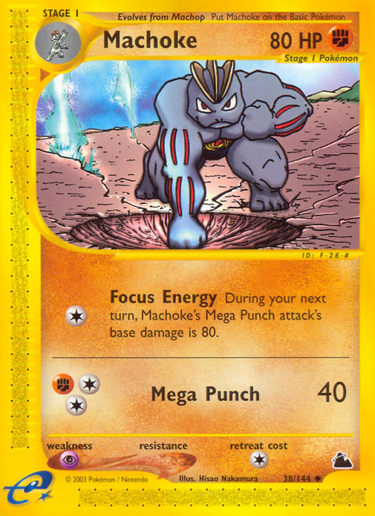 Machoke 38/144 Uncommon | Skyridge | Pokemon Card