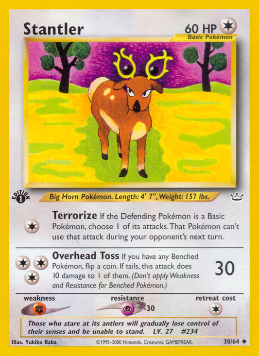 Stantler 38/64 Uncommon | Neo Revelation | Pokemon Card