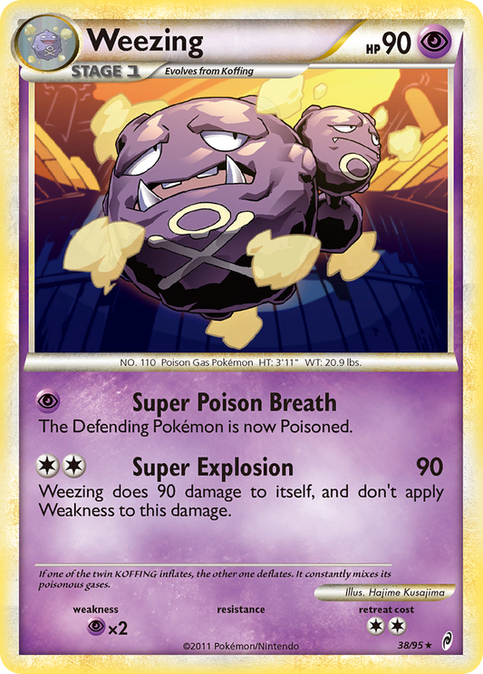 Weezing 38/95 Rare | Call of Legends | Pokemon Card