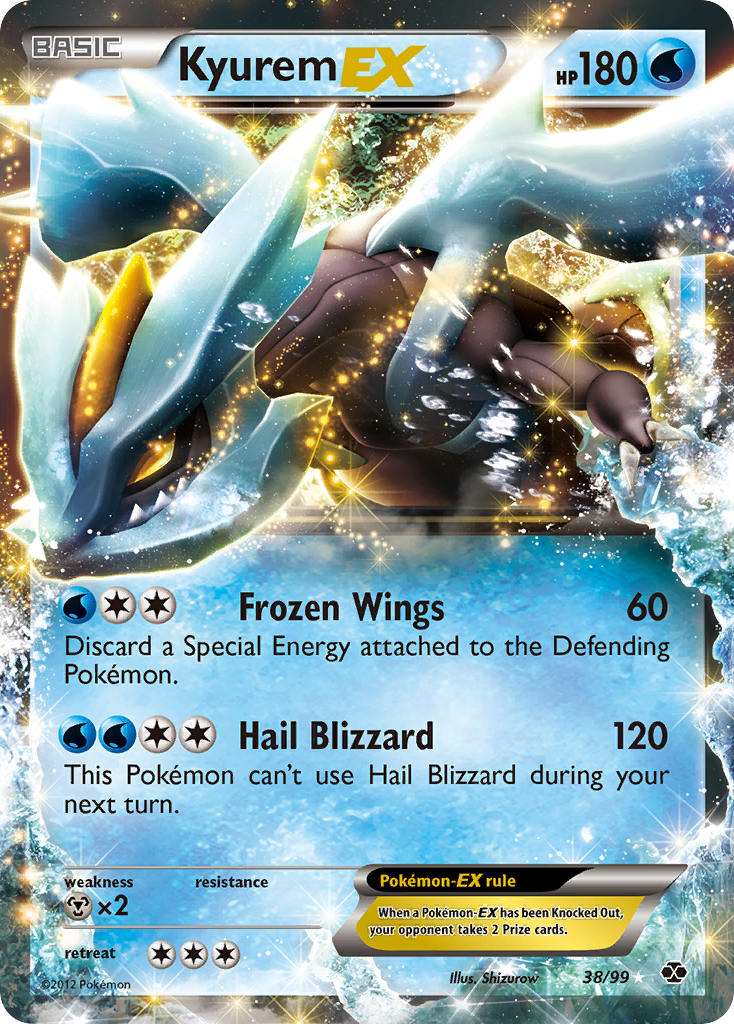 Kyurem-EX 38/99 Rare Holo EX | Next Destinies | Pokemon Card