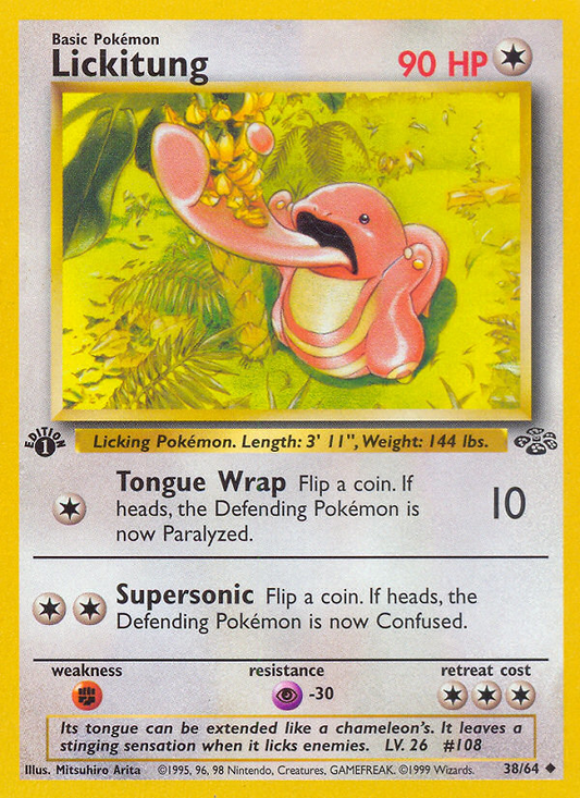 Lickitung 38/64 Uncommon | Jungle | Pokemon Card