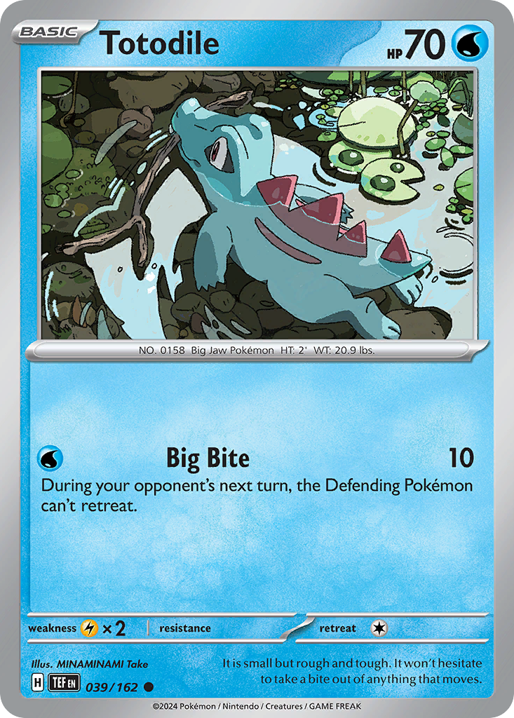 Totodile 39/162 Common | Temporal Forces | Pokemon Card