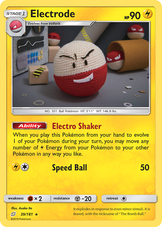 Electrode 39/181 Rare Holo | Team Up | Pokemon Card