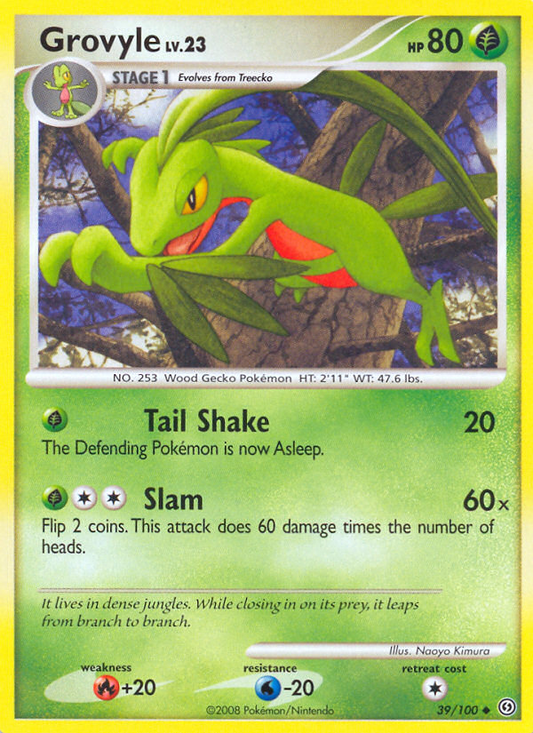 Grovyle 39/100 Uncommon | Stormfront | Pokemon Card