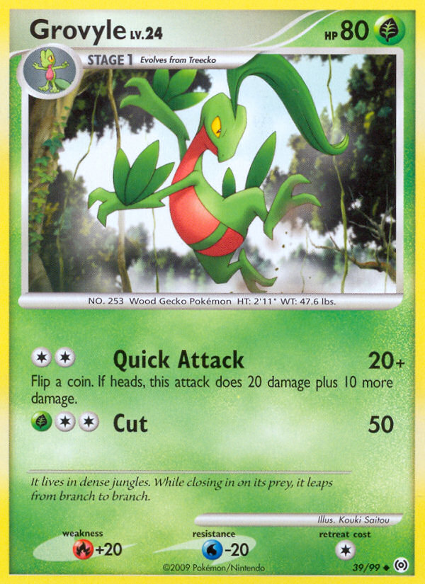 Grovyle 39/99 Uncommon | Arceus | Pokemon Card