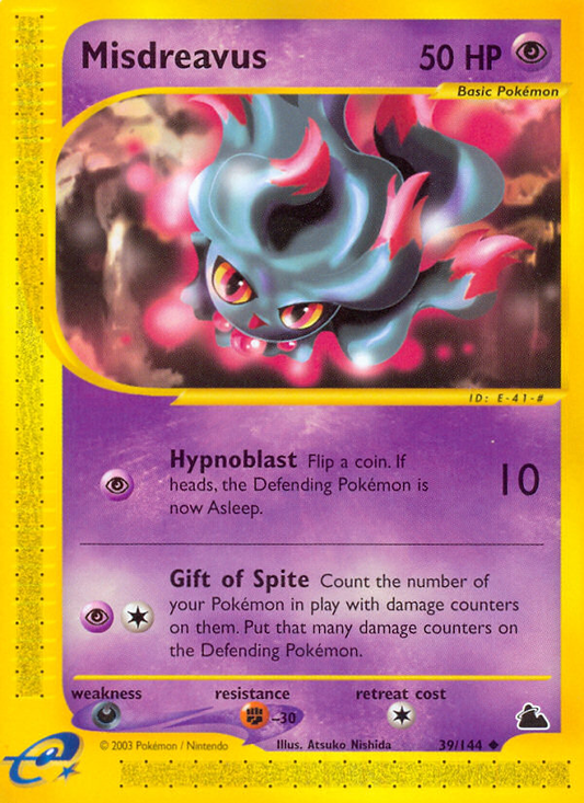 Misdreavus 39/144 Uncommon | Skyridge | Pokemon Card