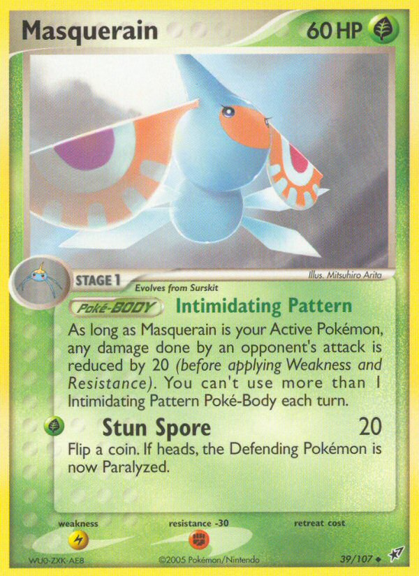 Masquerain 39/107 Uncommon | Deoxys | Pokemon Card