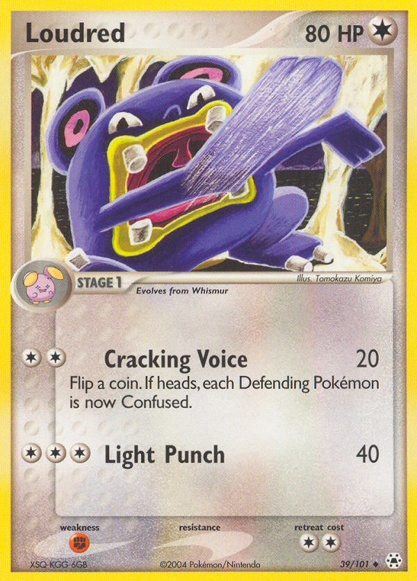 Loudred 39/101 Uncommon | Hidden Legends | Pokemon Card