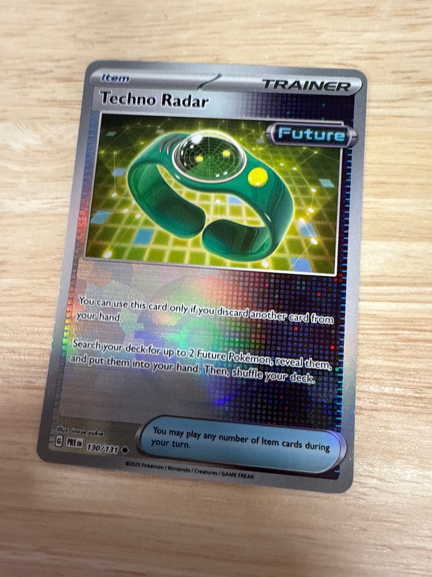 Techno Radar 130/131 Pokeball Holo | Prismatic Evolutions | Pokemon Card