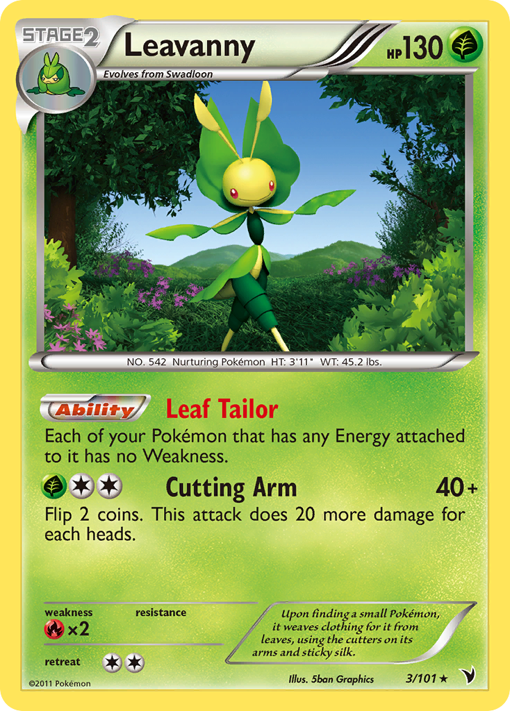Leavanny 3/101 Rare Holo | Noble Victories | Pokemon Card