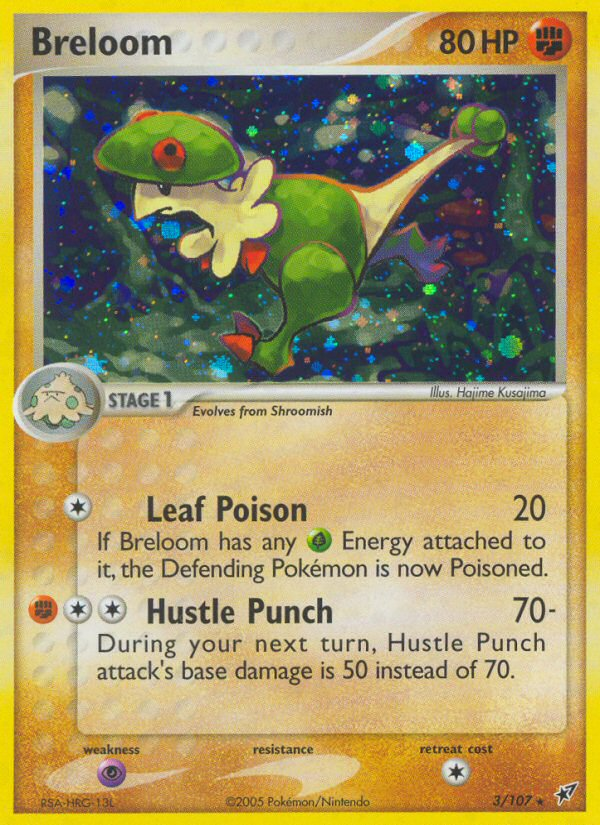 Breloom 3/107 Rare Holo | Deoxys | Pokemon Card