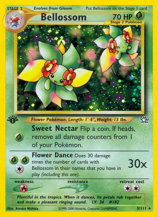 Bellossom 3/111 Rare Holo | Neo Genesis | Pokemon Card