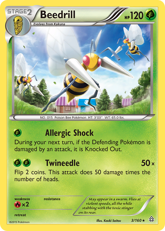 Beedrill 3/160 Rare | Primal Clash | Pokemon Card