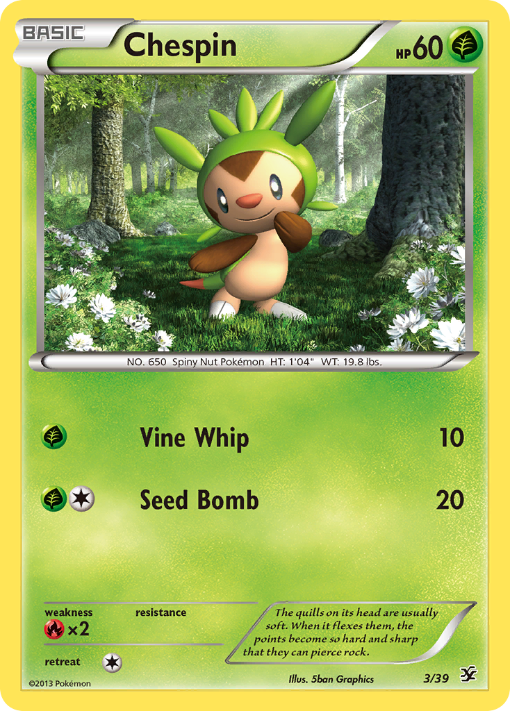 Chespin 3/39 | Kalos Starter Set | Pokemon Card