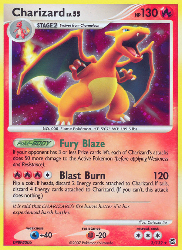 Charizard 3/132 Rare Holo | Secret Wonders | Pokemon Card