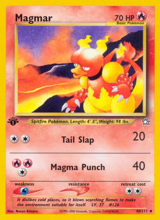 Magmar 40/111 Uncommon | Neo Genesis | Pokemon Card