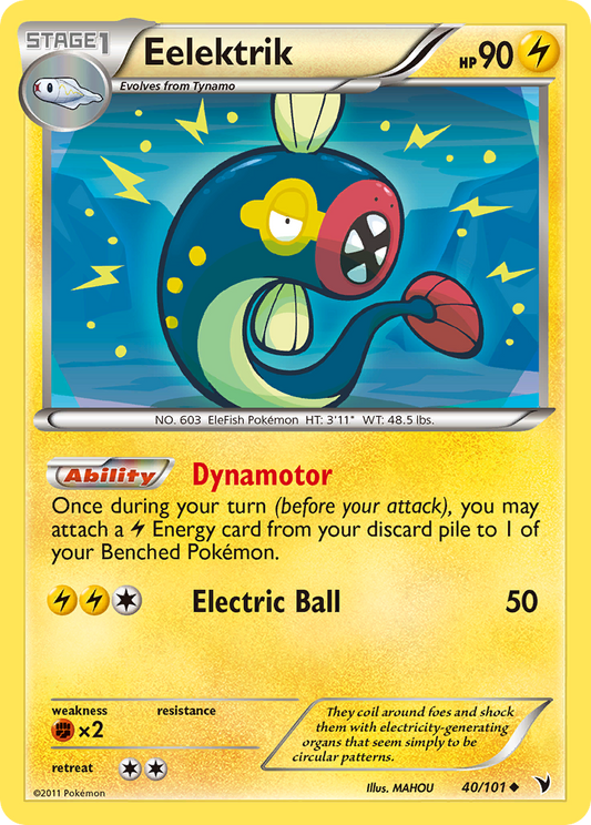 Eelektrik 40/101 Uncommon | Noble Victories | Pokemon Card