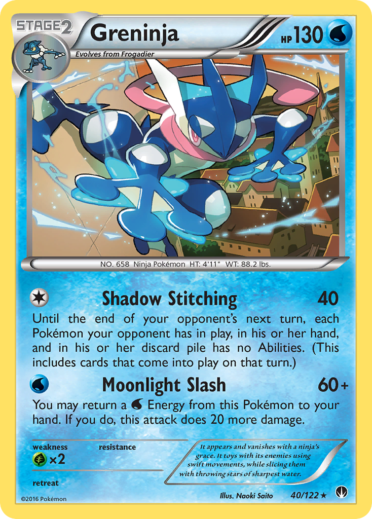 Greninja 40/122 Rare | BREAKpoint | Pokemon Card