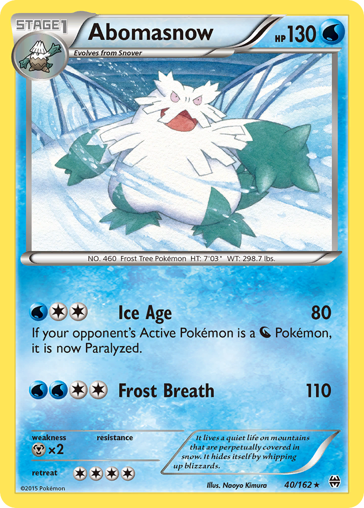 Buy Abomasnow 40/162 Rare | BREAKthrough