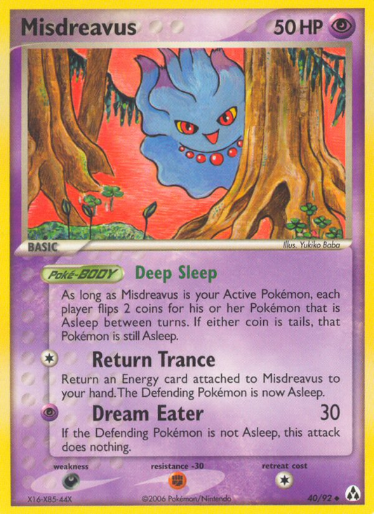Misdreavus 40/92 Uncommon | Legend Maker | Pokemon Card