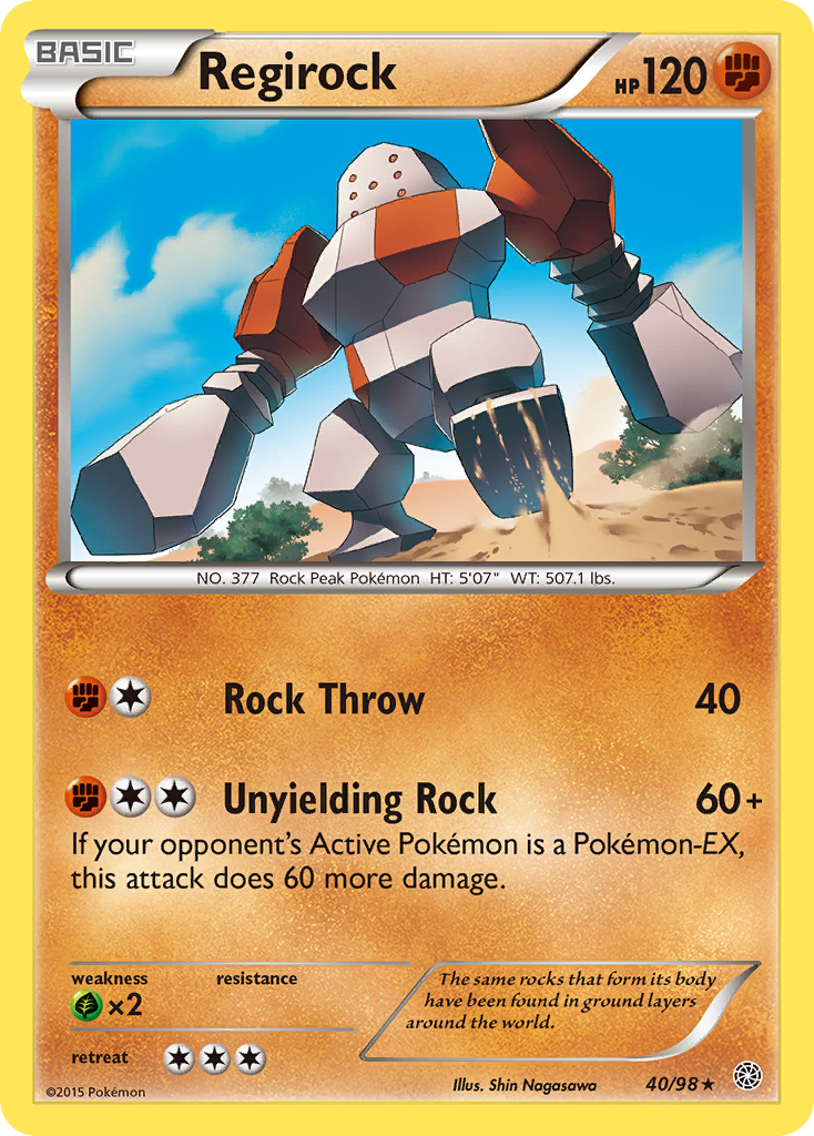 Regirock 40/98 Rare | Ancient Origins | Pokemon Card