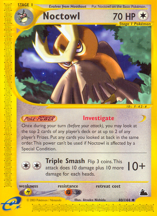 Noctowl 40/144 Uncommon | Skyridge | Pokemon Card